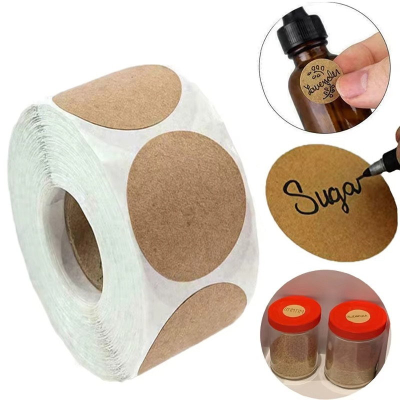 1Roll Stickers Round Blank Sel - đánh giá và giá Kitchen.Baking Labels