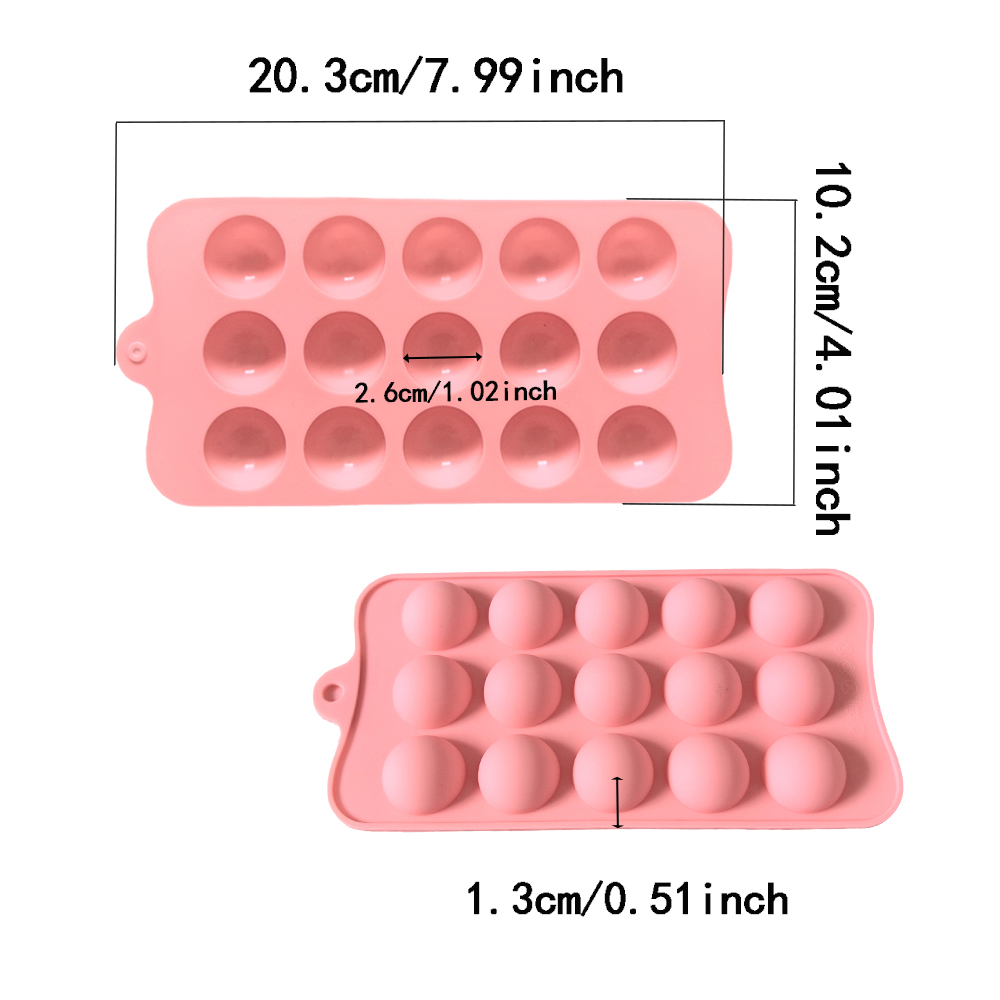15 cavity semi-circular chocol - đánh giá và giá Kitchen Equipment For Baking