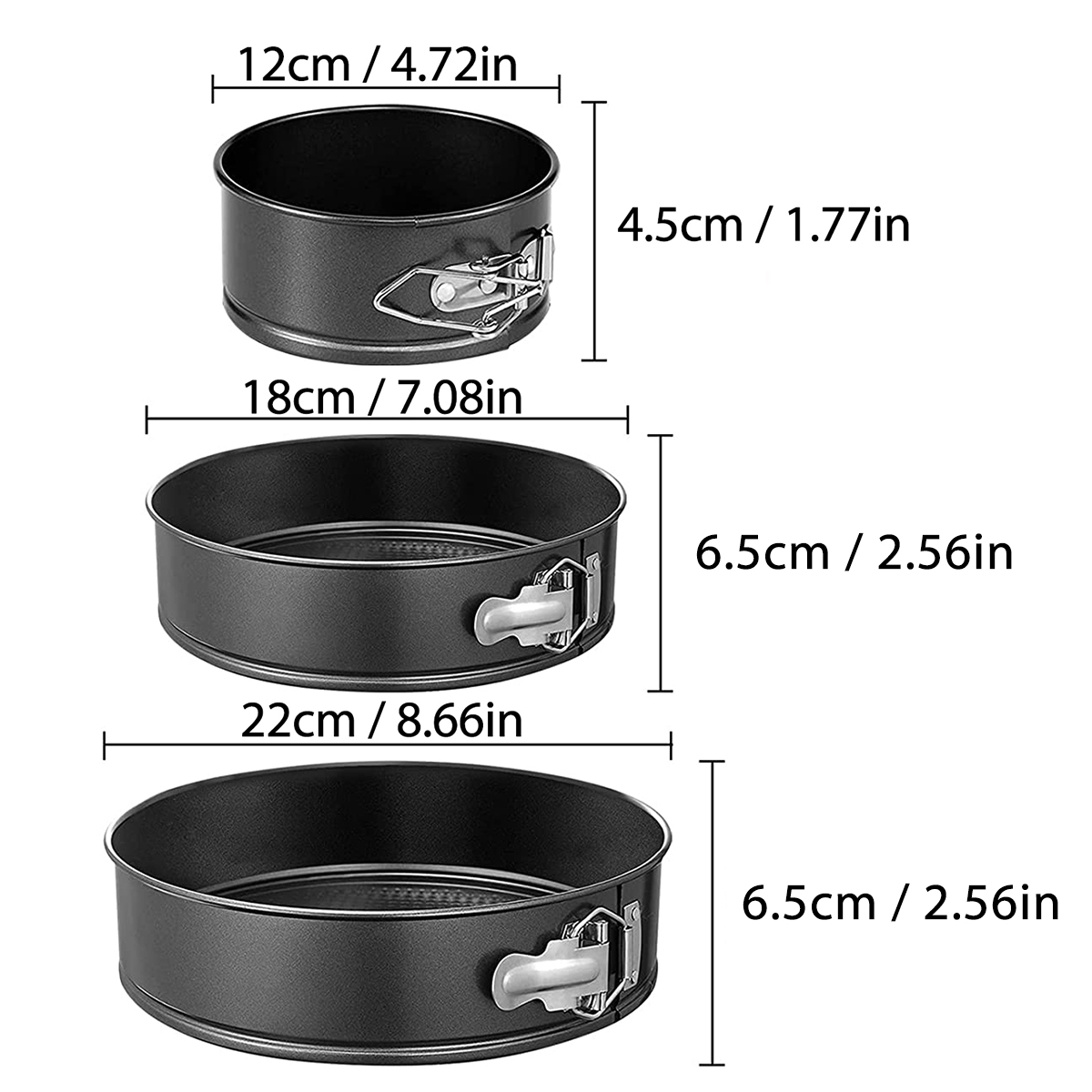 1PC, 3PCS Cake Pan Set, Round  - đánh giá và giá Kitchen Baking Pans
