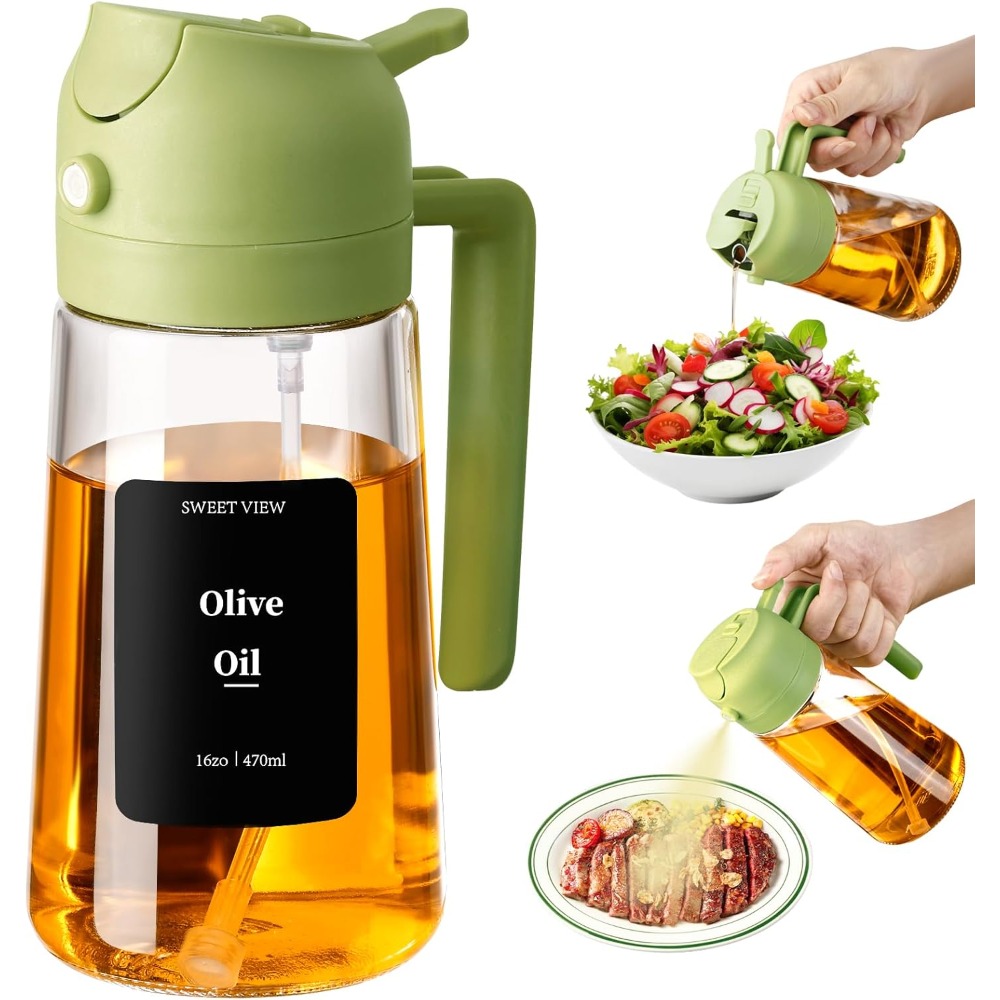 Green Glass Oil Sprayer and Di - đánh giá và giá Kitchen.Baking Labels