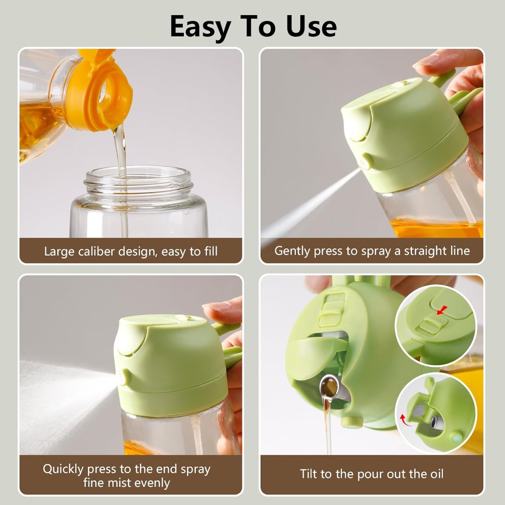 Green Glass Oil Sprayer and Di - đánh giá và giá Kitchen.Baking Labels