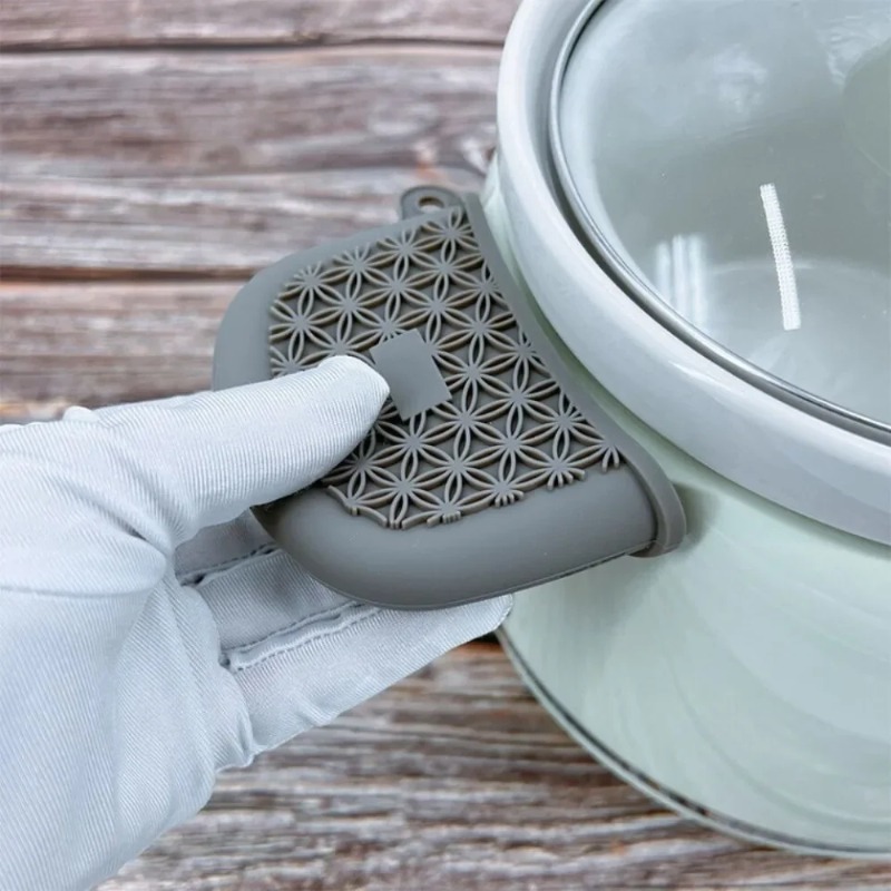 Thickened Silicone Pan Handle  - đánh giá và giá Kitchen Baking Pan Organizer