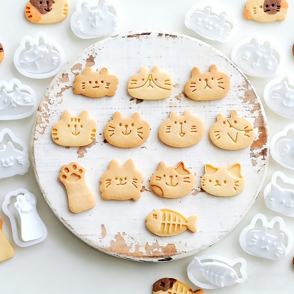 Cute Kitten DIY Stamp Cookie C - đánh giá và giá Kitchen Equipment For Baking