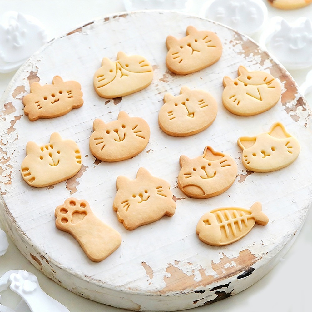 Cute Kitten DIY Stamp Cookie C - đánh giá và giá Kitchen Equipment For Baking