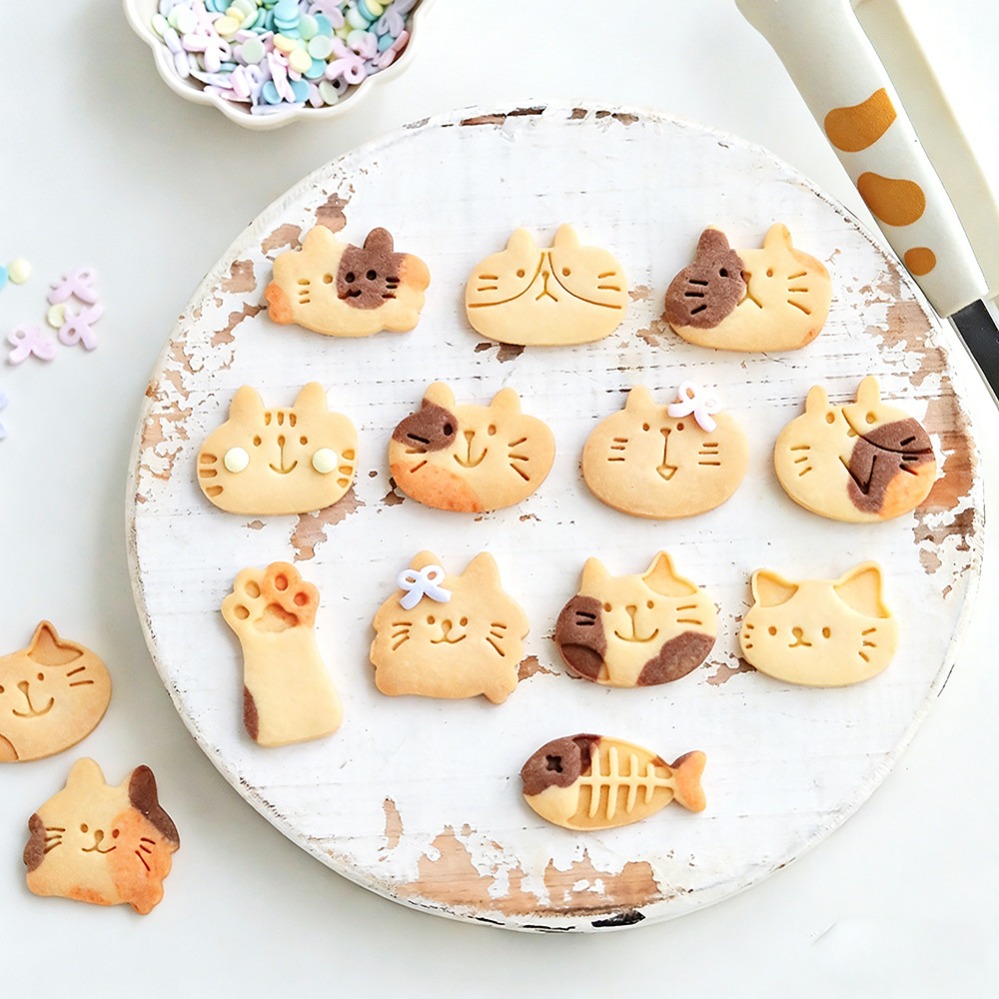 Cute Kitten DIY Stamp Cookie C - đánh giá và giá Kitchen Equipment For Baking