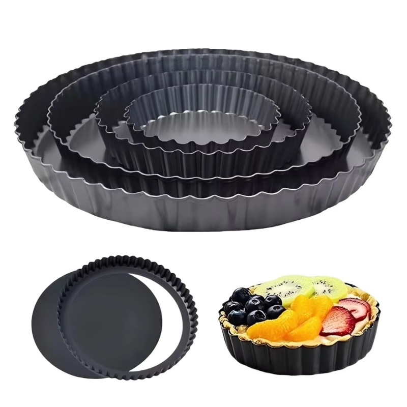 1pc Removable Bottom Fluted Ta - đánh giá và giá Kitchen Baking Pans